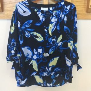 Midnight Floral Blouse